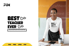 Best Teacher Ever SVG Bundle - CraftNest - Digital Crafting and Art