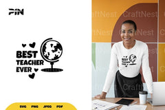 Best Teacher Ever SVG Bundle - CraftNest - Digital Crafting and Art
