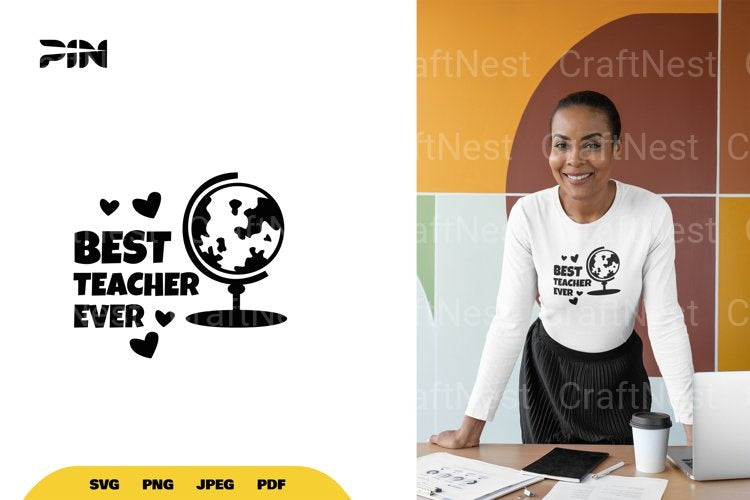 Best Teacher Ever SVG Bundle - CraftNest - Digital Crafting and Art