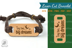 Big Dreams Laser Cut Bracelet Design Bundle - CraftNest - Digital Crafting and Art