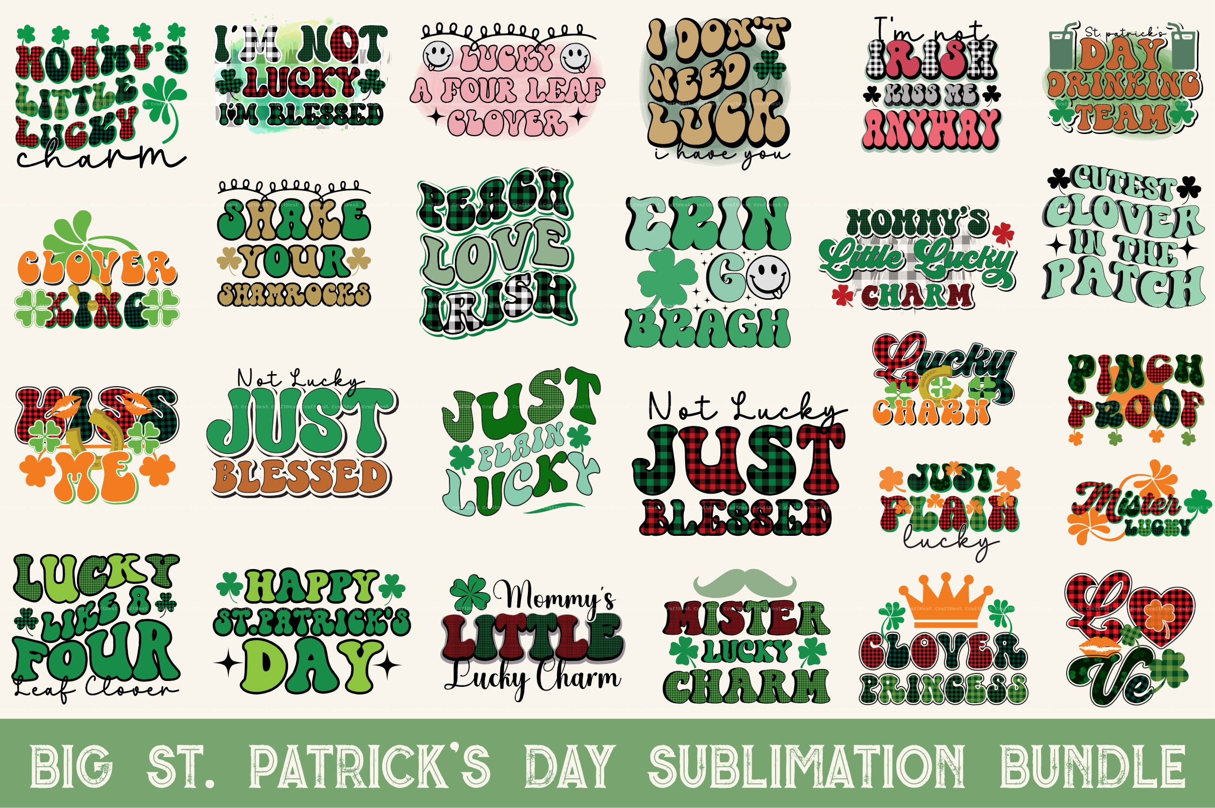 St. Patrick's Day Clipart Bundle 88