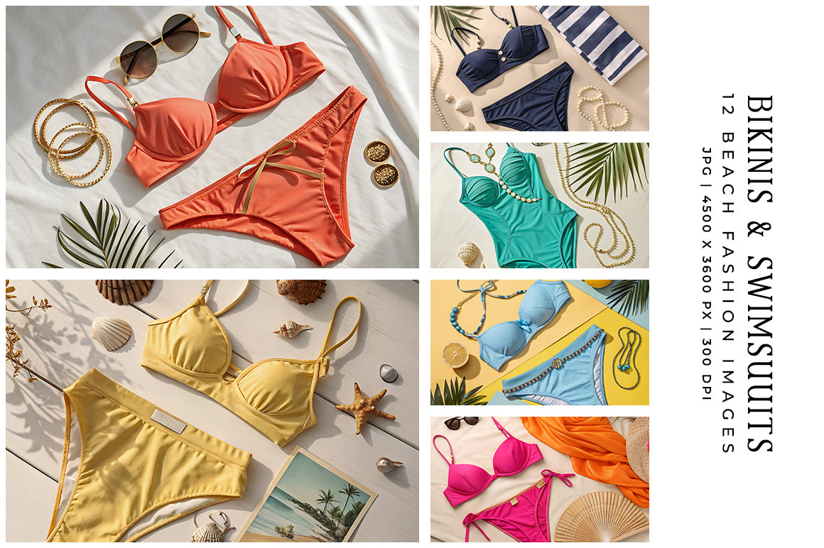 Bikinis and Swimsuits - Stock Images