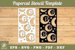 Billiard Ball Papercut Stencil Template Clipart Bundle - CraftNest - Digital Crafting and Art