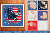 Eagle USA Shadow Box Layered Papercut SVG Bundle