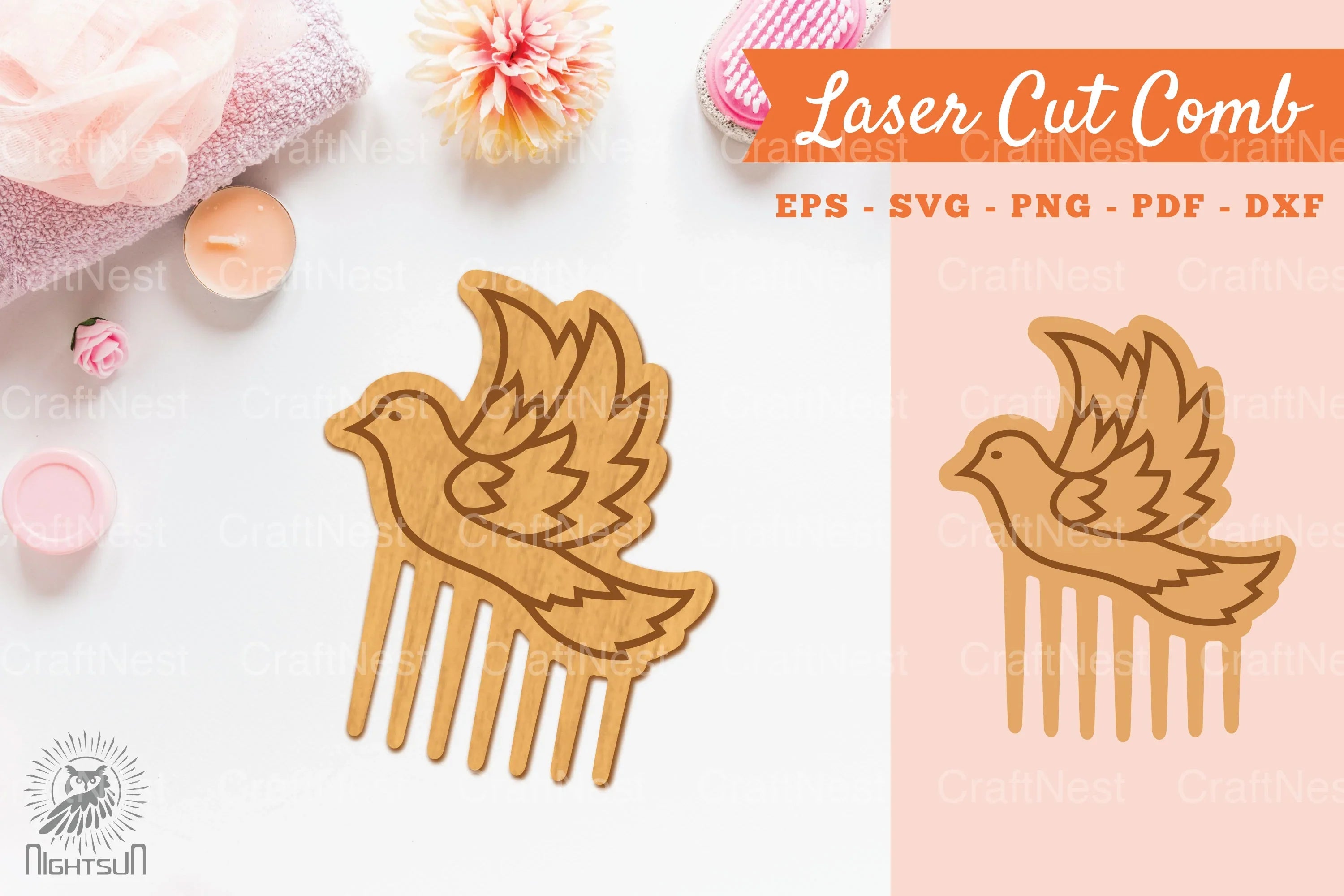 Bird Laser Cut Comb Clipart Bundle - CraftNest - Digital Crafting and Art