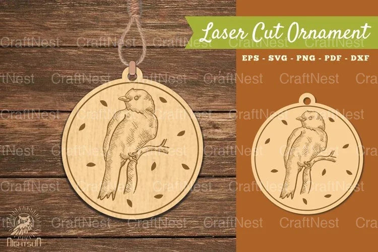 Bird Laser Cut Ornament Clipart Bundle - CraftNest - Digital Crafting and Art