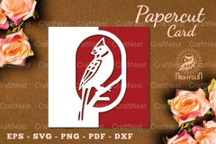 Bird Papercut Card SVG Bundle - CraftNest - Digital Crafting and Art