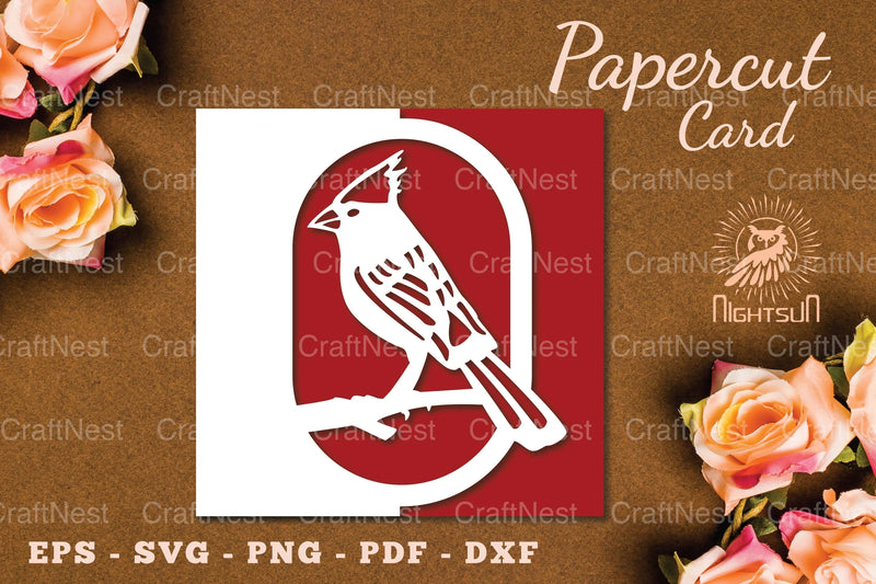 Bird Papercut Card SVG Bundle - CraftNest - Digital Crafting and Art