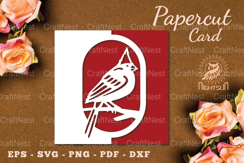 Bird Papercut Card SVG Bundle - CraftNest - Digital Crafting and Art