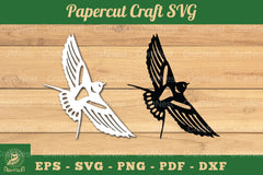 Bird Paper Cutting Craft Clipart Bundle - CraftNest - Digital Crafting and Art