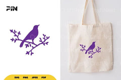 Bird on Branch SVG Bundle - CraftNest - Digital Crafting and Art