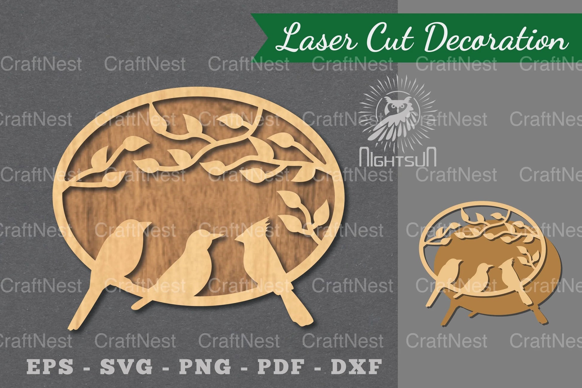 Birds Laser Cut Decoration Clipart Bundle - CraftNest - Digital Crafting and Art