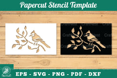Birds Papercut Stencil Clipart Bundle - CraftNest - Digital Crafting and Art