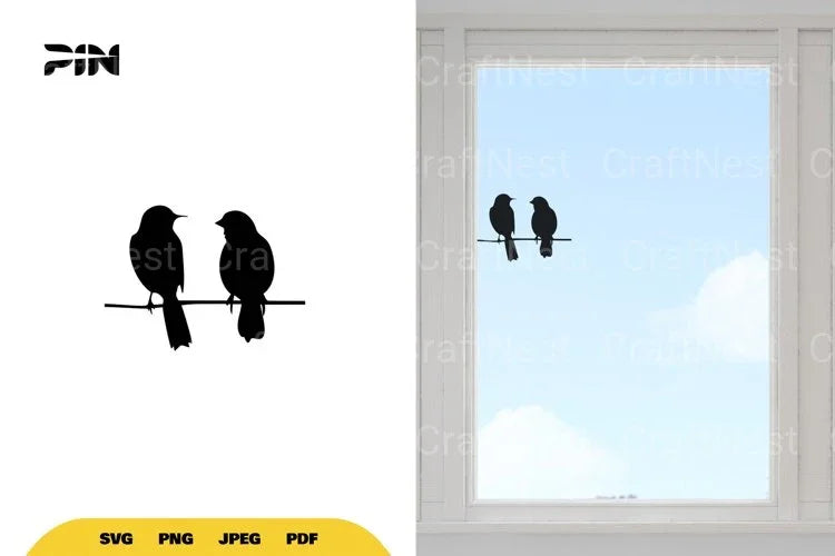 Birds on Wire SVG Bundle - CraftNest - Digital Crafting and Art