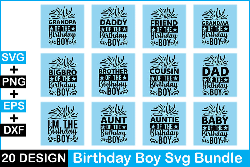 Birthday Boy SVG Bundle - CraftNest - Digital Crafting and Art
