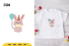 Birthday Bunny SVG Bundle - CraftNest - Digital Crafting and Art