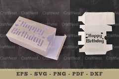Birthday Gift Box Papercut Craft Bundle - CraftNest - Digital Crafting and Art