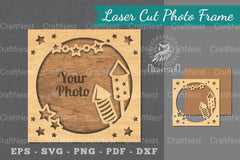 Birthday Laser Cut Photo Frame Clipart Bundle - CraftNest - Digital Crafting and Art