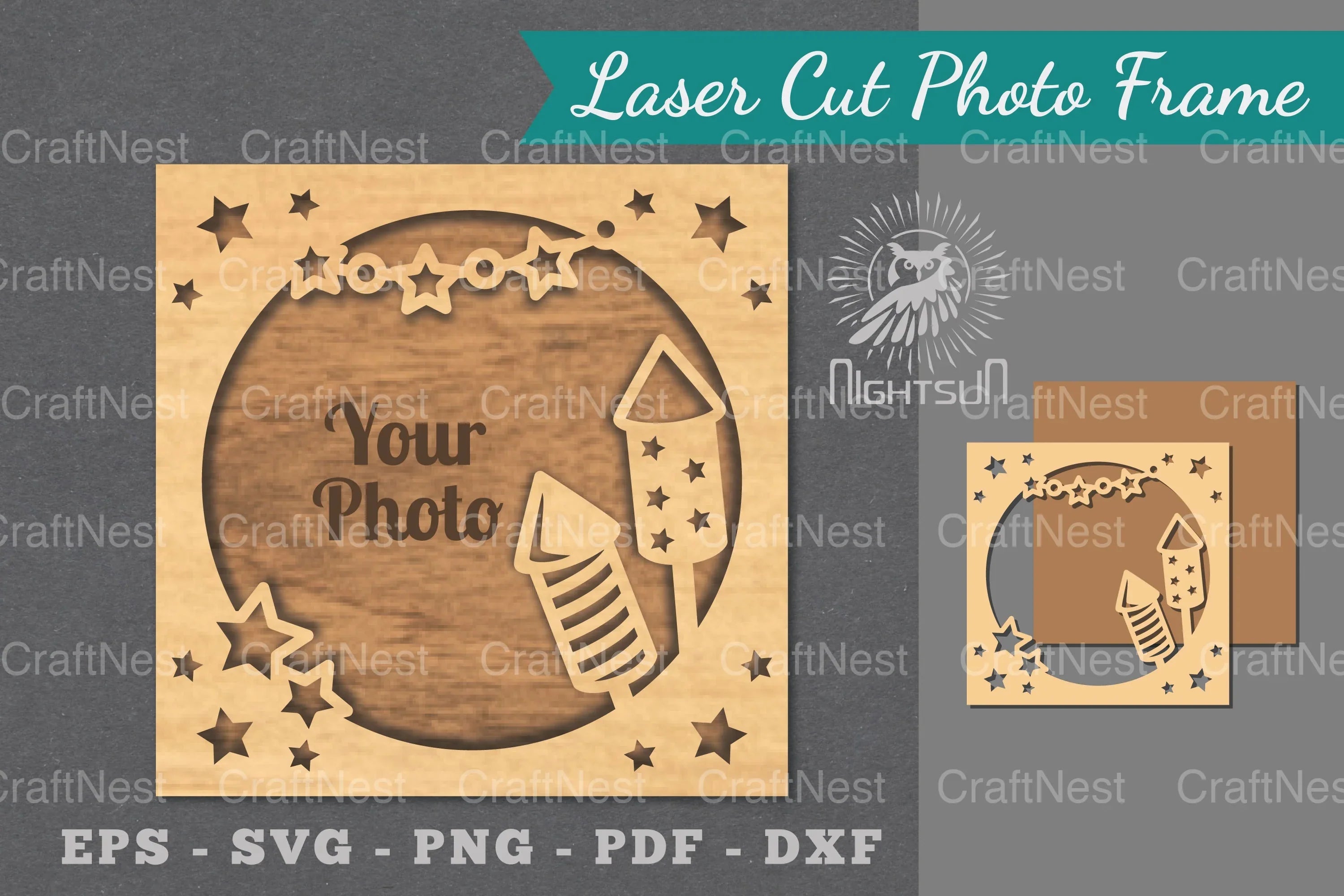 Birthday Laser Cut Photo Frame Clipart Bundle - CraftNest - Digital Crafting and Art