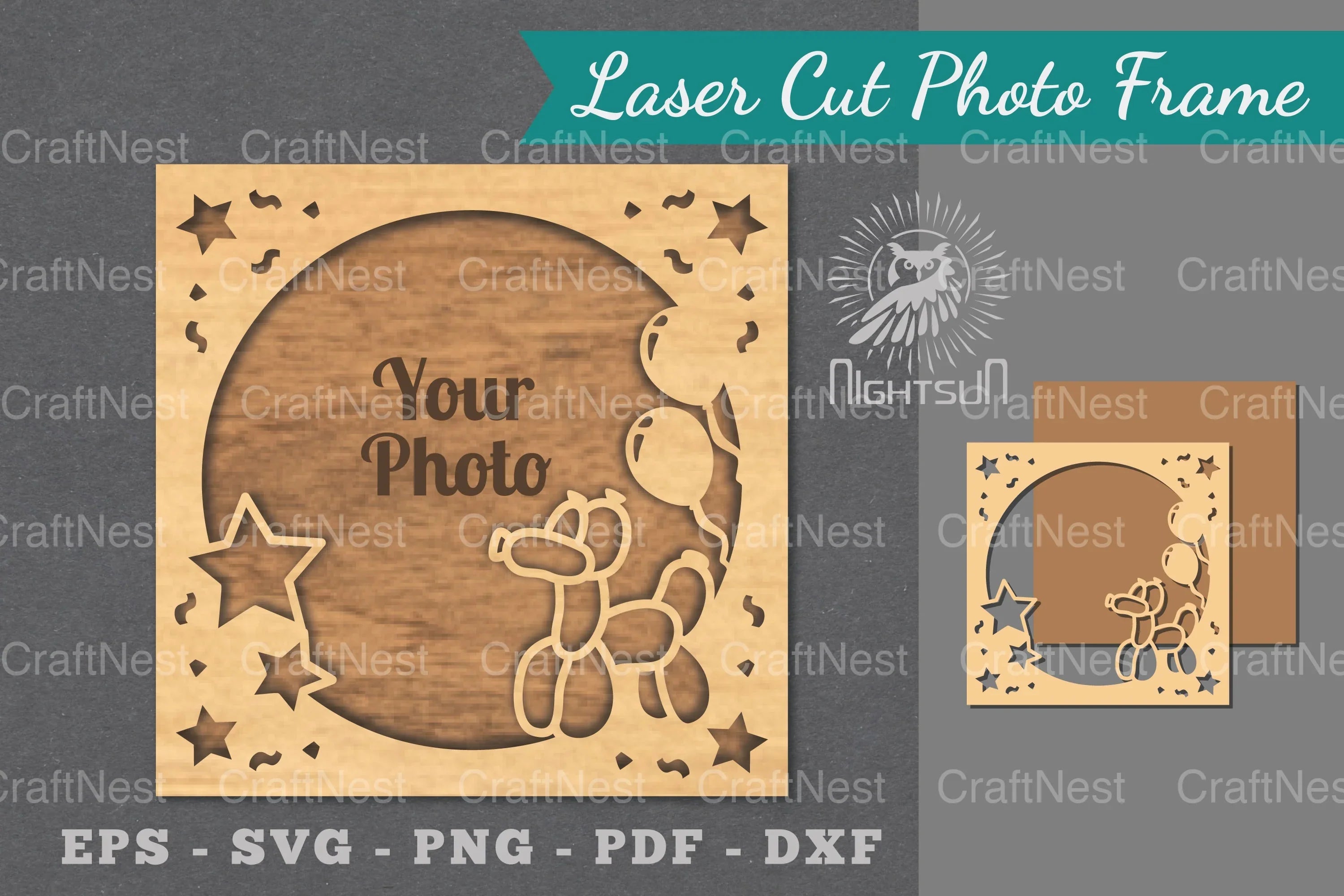 Birthday Laser Cut Photo Frame Clipart Bundle - CraftNest - Digital Crafting and Art