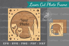 Birthday Laser Cut Photo Frame Clipart Bundle - CraftNest - Digital Crafting and Art