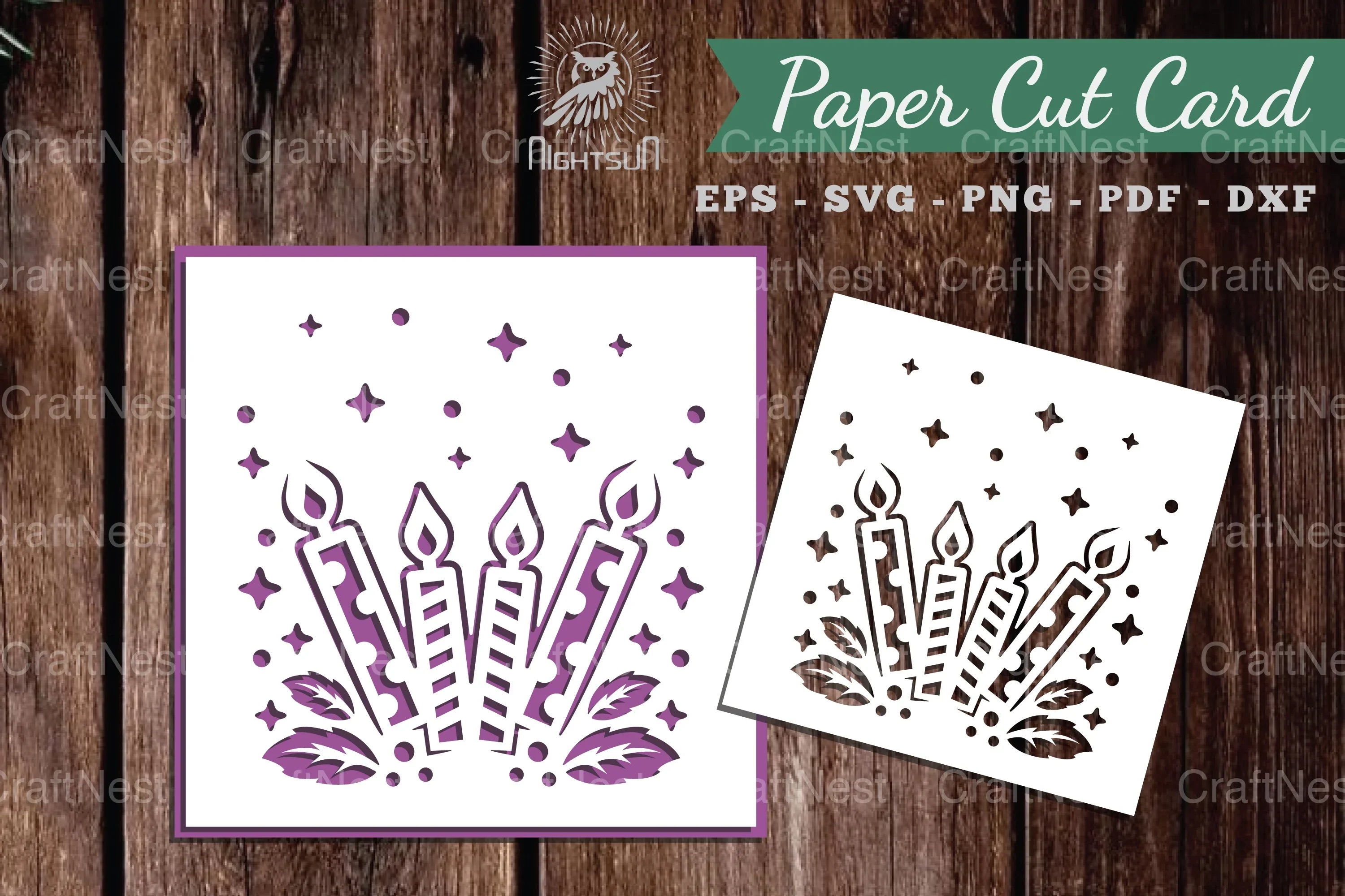 Birthday Papercut Card SVG Bundle - CraftNest - Digital Crafting and Art