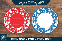 Birthday Papercut Circle SVG Bundle - CraftNest - Digital Crafting and Art