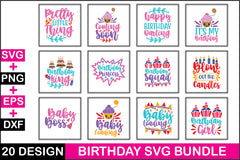 Birthday SVG Bundle 2 - CraftNest - Digital Crafting and Art