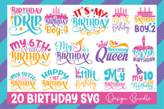 Birthday SVG Bundle - CraftNest - Digital Crafting and Art