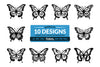 Black Butterfly Clipart Daily SVG Bundles