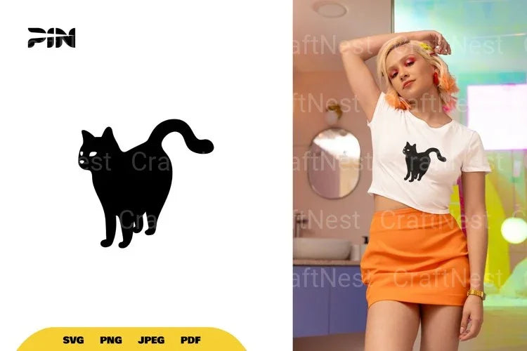 Black Cat Halloween SVG Bundle - CraftNest - Digital Crafting and Art