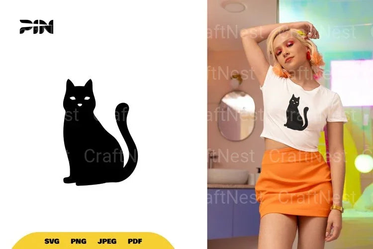 Black Cat Halloween SVG Bundle - CraftNest - Digital Crafting and Art