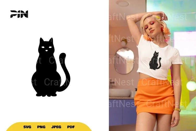 Black Cat Halloween SVG Bundle - CraftNest - Digital Crafting and Art