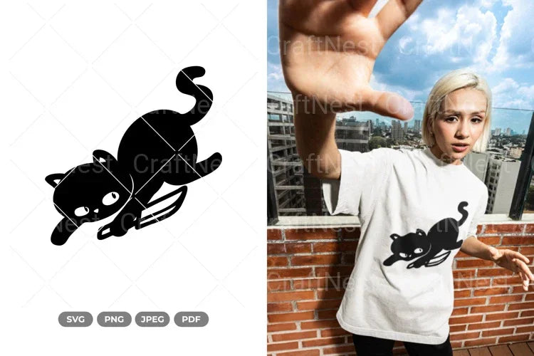 Black Cat Funny Cat SVG Bundle - CraftNest - Digital Crafting and Art