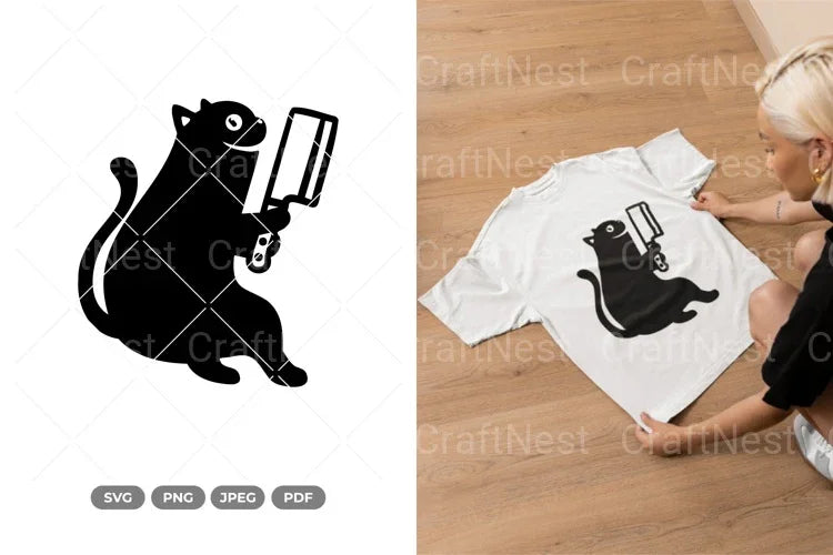 Black Cat Funny Cat SVG Bundle - CraftNest - Digital Crafting and Art