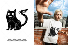 Black Cat Funny Cat SVG Bundle - CraftNest - Digital Crafting and Art