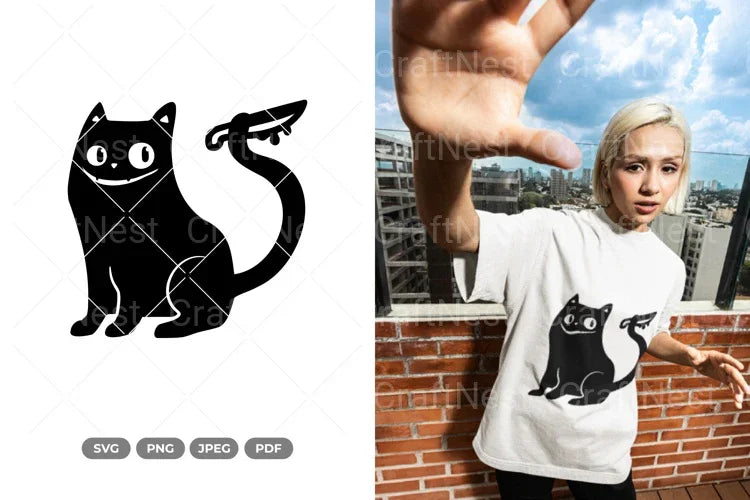 Black Cat Funny Cat SVG Bundle - CraftNest - Digital Crafting and Art