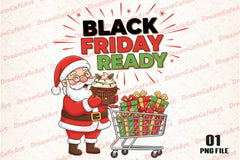 Black Friday Santa Clipart Bundle - CraftNest - Digital Crafting and Art