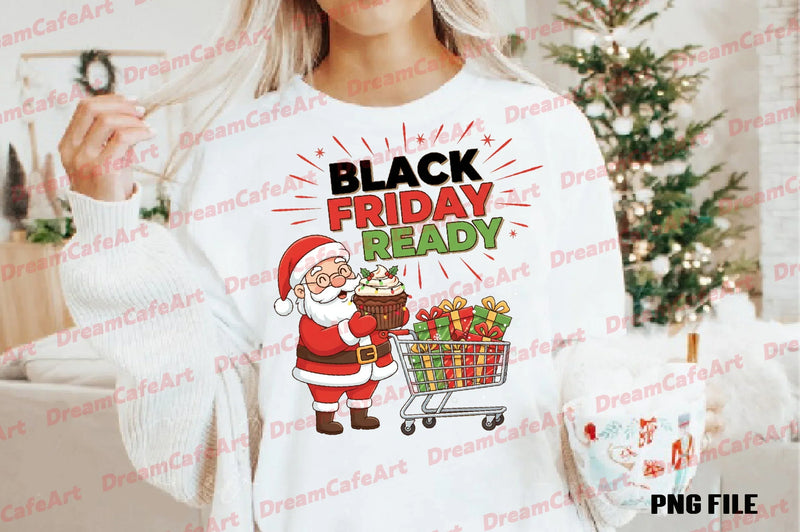 Black Friday Santa Clipart Bundle - CraftNest - Digital Crafting and Art