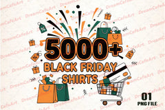 Black Friday Shirt Clipart Bundle - CraftNest - Digital Crafting and Art