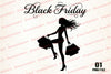 Black Friday Shopping Girl Clipart Bundle