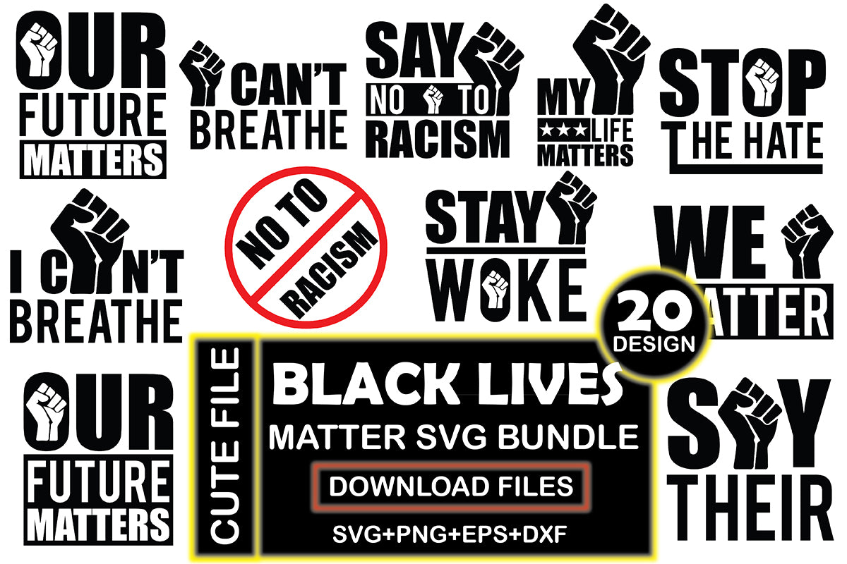 Black Lives Matter SVG Bundle 2 - CraftNest - Digital Crafting and Art