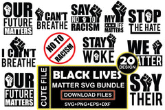 Black Lives Matter SVG Bundle 2 - CraftNest - Digital Crafting and Art
