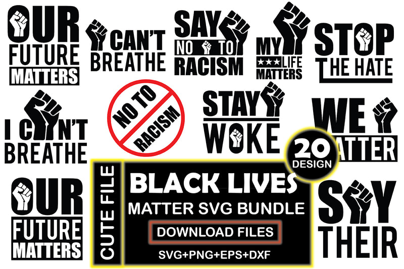 Black Lives Matter SVG Bundle 2 - CraftNest - Digital Crafting and Art