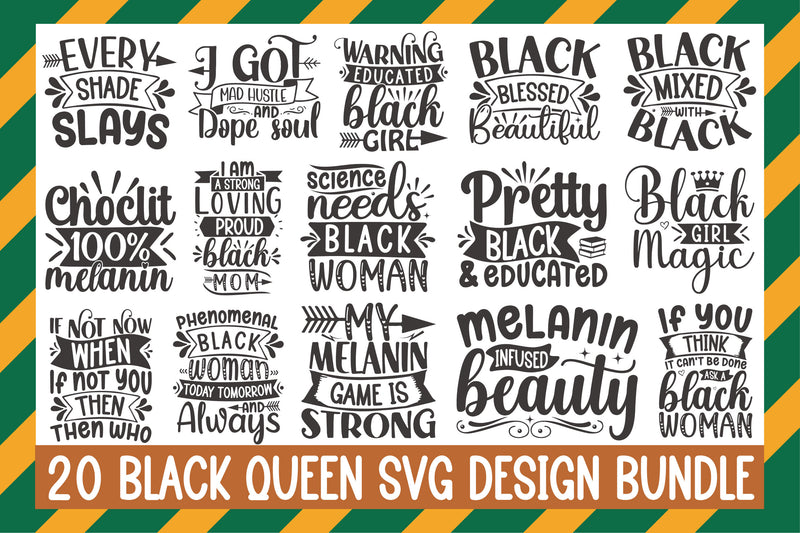 Black Queen SVG Bundle - CraftNest - Digital Crafting and Art