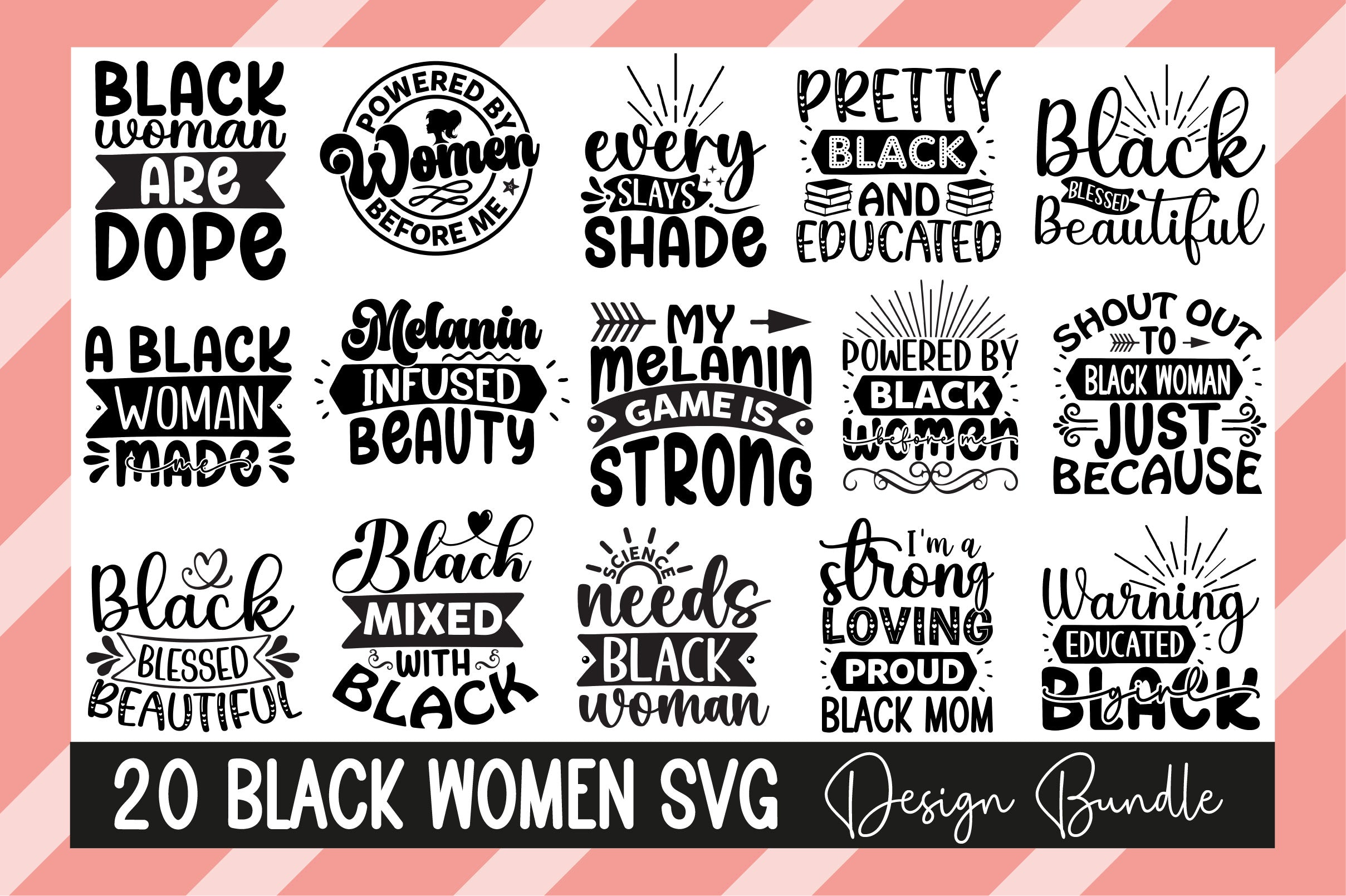 Black Women Bundle - CraftNest - Digital Crafting and Art