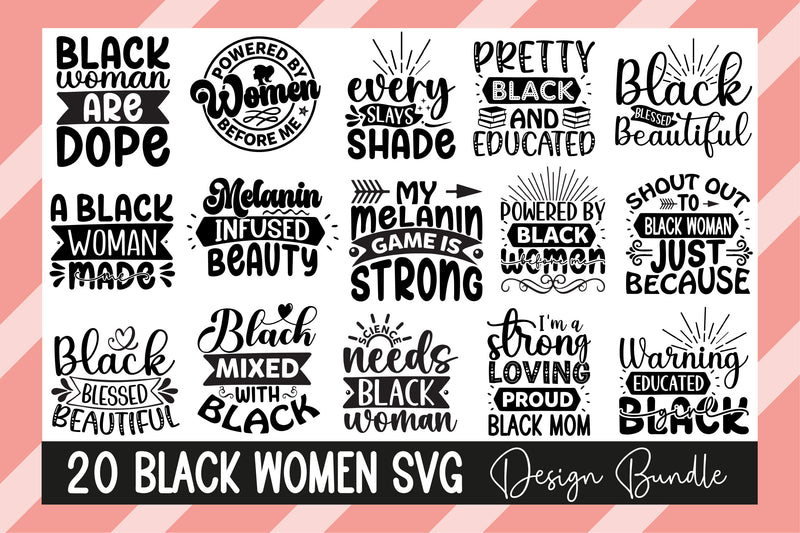 Black Women Bundle - CraftNest - Digital Crafting and Art