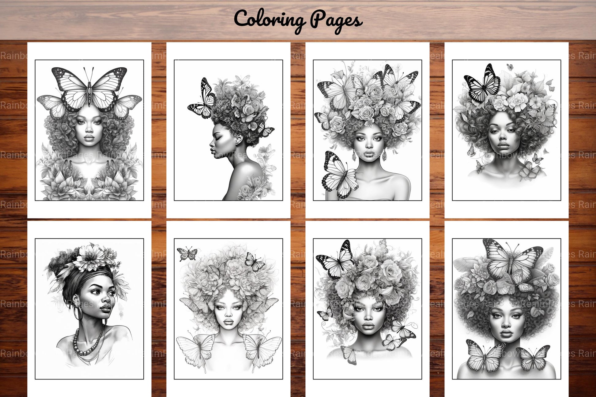 African Black Woman Adults Coloring Pages - CraftNest - Digital Crafting and Art