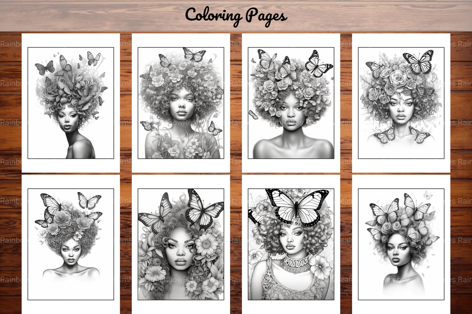 African Black Woman Adults Coloring Pages - CraftNest - Digital Crafting and Art