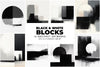 Black and White Blocks - Wall Art